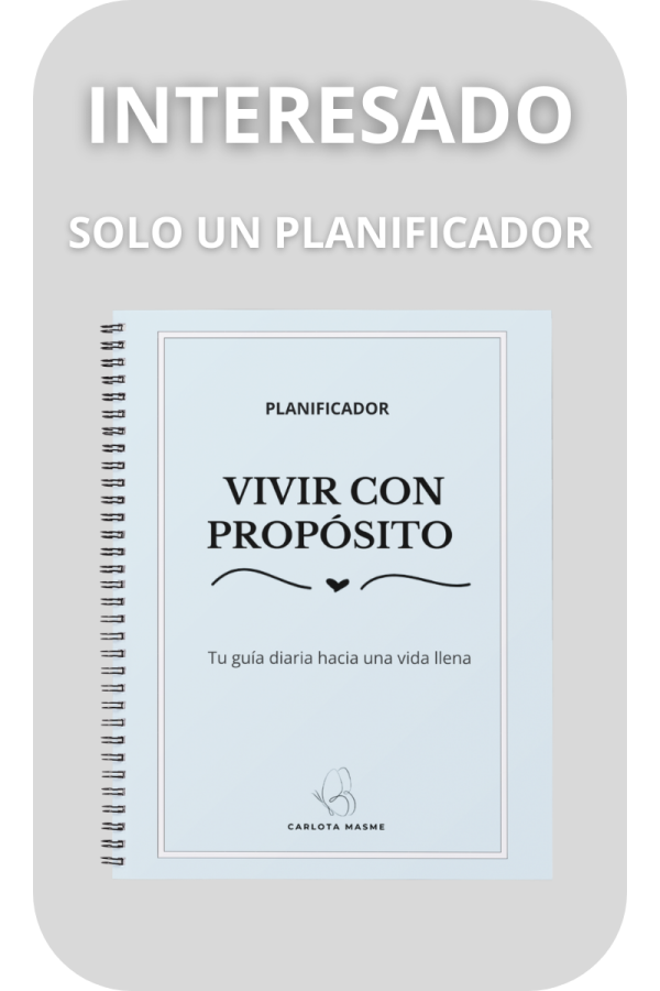 Planificadores vivir con propósito